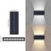 Solar Wall Lights Outdoor, Waterproof Garden Lights With White & Warm Light, LED Solar Powered Wall Lamp For Patio, Yard, Pathway, Fence_voghion.com