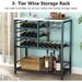 American Style Wine Rack Iron Floor Wine Rack Ornaments Living Room Wine Display Rack Storage Rack Hanging Goblet Rack_voghion.com