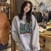 Korean Round Neck Hoodie For Women In Spring Autumn, New American Street Loose And Lazy Style, Couple's Jacket, Long_voghion.com