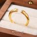 Nuova personalità alla moda, design di nicchia versatile, anello aperto, stile francese leggero dorato_voghion.com