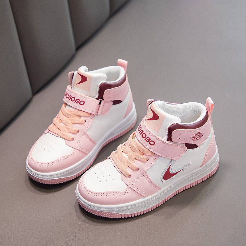 Kinderen 2023 Herfst Jongenssport Hoge top Meisjes Middelgrote kinderplank Hardloopschoenen met zachte zool_voghion.com