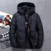 Herren Winterjacken | 20 Grad weißer Entengänsedaunenmantel - dicker warmer Schnee-Windbreaker_voghion.com