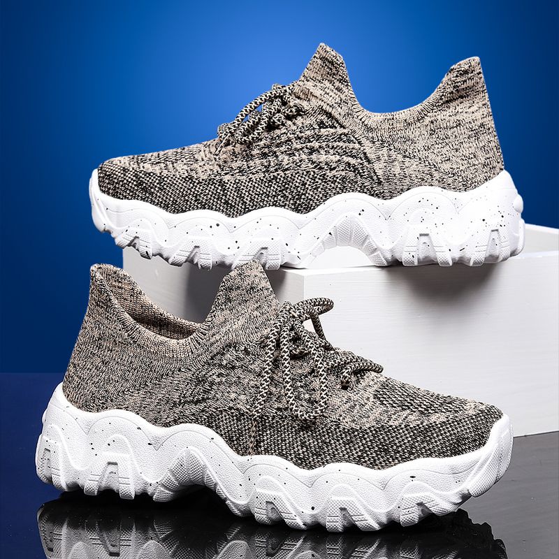 Atmungsaktive Socken-Sneakers für Damen in Übergröße, zum Reinschlüpfen, für faule Schuhe_voghion.com