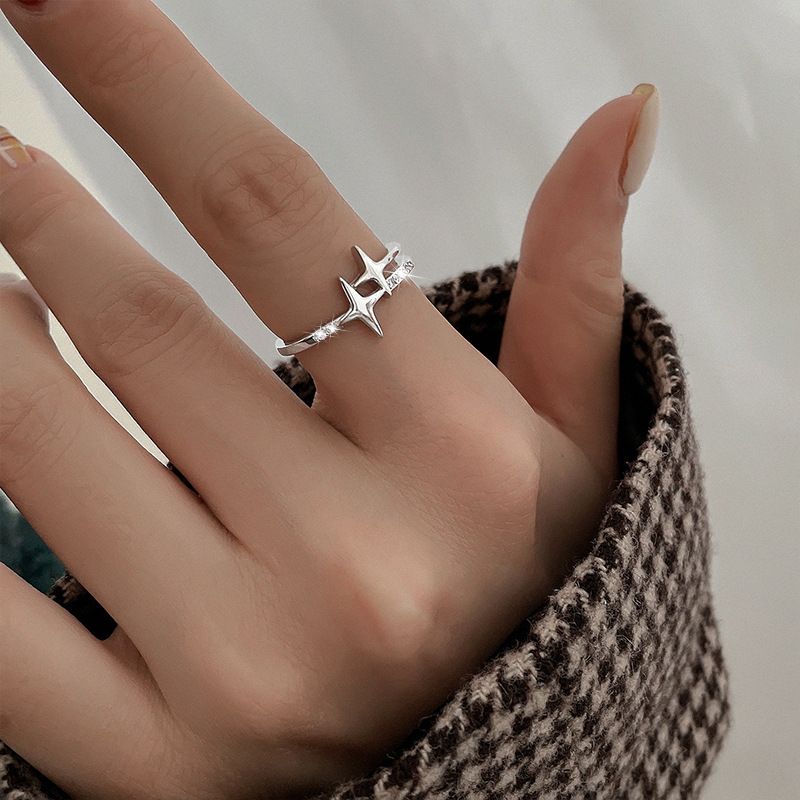 Stempel VENUS Sir Kleur Ster Ring Voor Womn Zirkoon Cool Jwlry Meisjes Verjaardagscadeau Adjustabl Dropshipping_voghion.com