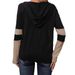 Abbigliamento da donna top da donna cerniera patta maglione lavorato a maglia con cappuccio manica lunga contrasto colore maglietta da donna_voghion.com