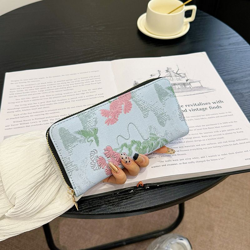 Borse da donna, nuovo portafoglio lungo da donna, grande capacità, pochette multi-slot per carte, portafoglio in rilievo, borsa alla moda con cerniera_voghion.com