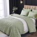 Premium Washed Cotton Quilted Bedspread Set - 3 Piece Reversible & Machine Washable Bedding Collection_voghion.com