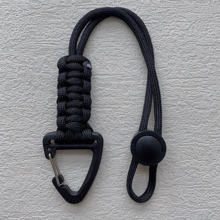 Outdoor Camping Multifunctional Hanging Bucle Triangle Wrist Adjustable Elastic Rope Chain Seven-Core Anti-Lost EDC_voghion.com
