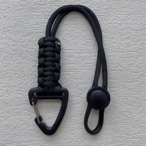 Outdoor Camping Multifunctional Hanging Bucle Triangle Wrist Adjustable Elastic Rope Chain Seven-Core Anti-Lost EDC_voghion.com