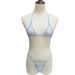 Cross-Border Intimates Swimsuit Swimwear Lady Sexy Three-Point Bikini Sequin Small Wer Mesh Suit_voghion.com
