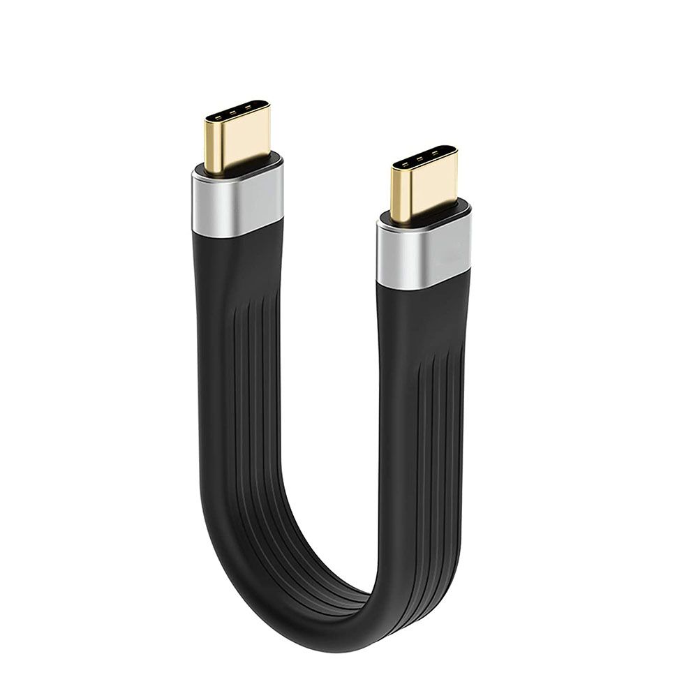 Cavo USB-C 3.1 Gen 2 4K Chip Emark 10G Cavo di ricarica e sincronizzazione video corto da USB-C a USB-C PD 60W Video 4K per MacBook Pro_voghion.com