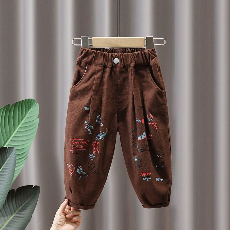 Boys Spring And Autumn Pants Cool Cool Children Loose Casual Pants Fashion Baby Autumn Cargo_voghion.com