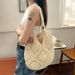 seaside ins style large capacity woven bag versatile hollow cotton bag beach bag_voghion.com
