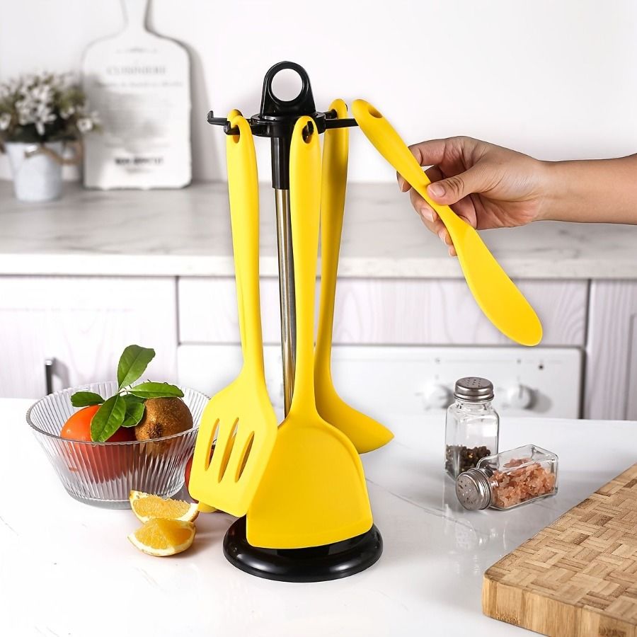 Storage 1pc Rack; Utensil Degree Countertop Stainless Steel Utensil F 360 Holder Rotating Holder Organizer; Kitchen Kitchenware_voghion.com