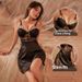 LuvBox Meinair New Women's Sexy Strap Nightdress With Chest Pads Tempting Transparent Hot Erotic Lingerie_voghion.com
