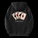 Stylischer Hoodie mit Poker-Print für Herren – Locker sitzender Freizeitpullover mit Vintage-Design, langärmlige Streetwear für Teenager und Jugendliche (Schwarz/Weiß, M-3XL)_voghion.com