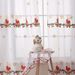 New American Christmas Curtains Christmas Snowflake Embroidery Window Screen Blackout Rectangular Beautification Decorative Fabric Finished Product_voghion.com