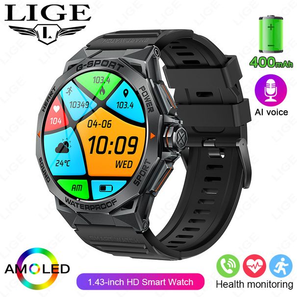 Men's Business Sports Watch Multi Function Bluetooth Call Alarm Clock Waterproof Watch_voghion.com