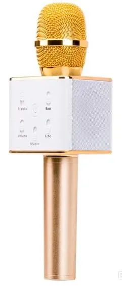 Microfono wireless Q7 KTV con altoparlante, microfono palmare per smartphone, lettore karaoke portatile, confezione al dettaglio_voghion.com