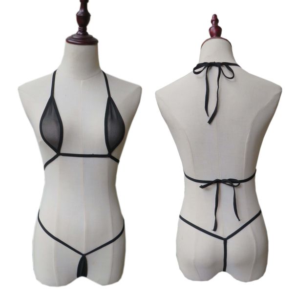 Intimates Mini kopalke kopalke Lady seksi prozorne modrčke hlačke ženske tritočkovne bikini obleke_voghion.com