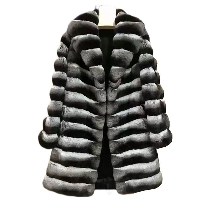Damen Winter Warmer Nerzmantel Lässiger langer dicker Trenchcoat Mantel in Übergröße_voghion.com