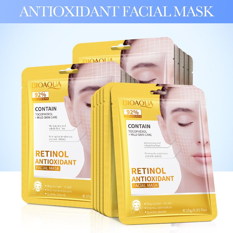All English BIOAOUA Retinolo Acido Ialuronico Maschera viso idratante e illuminante_voghion.com