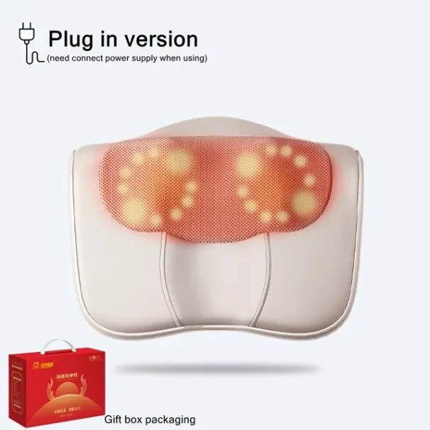 Okayso Nakkemassagepude Cervikal Massager Talje Ryg Skulder Shiatsu Ælt Multifunktionel Varm Kompress Afslapning_voghion.com