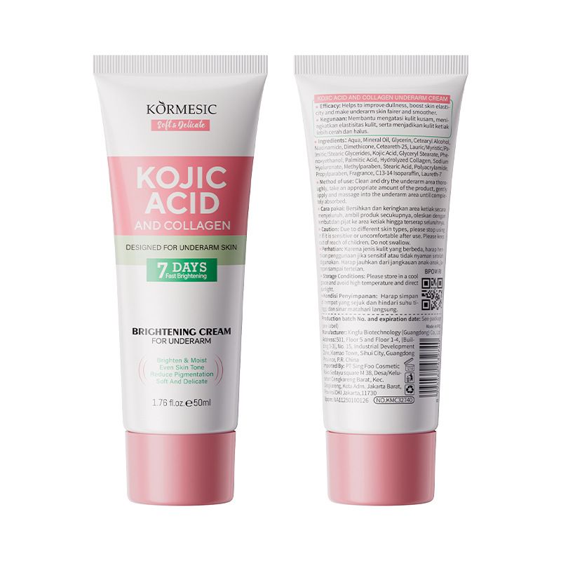 Crema per le ascelle KORMESIC all'acido cogico e al collagene 50 g_voghion.com