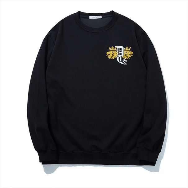 Vyriški drabužiai Mados prekės ženklo plius dydžio vyriški drabužiai rudeniniai personalizuoti spausdintos raidės laisvi keturių spalvų plius dydžio plius dydžio megztinis_voghion.com