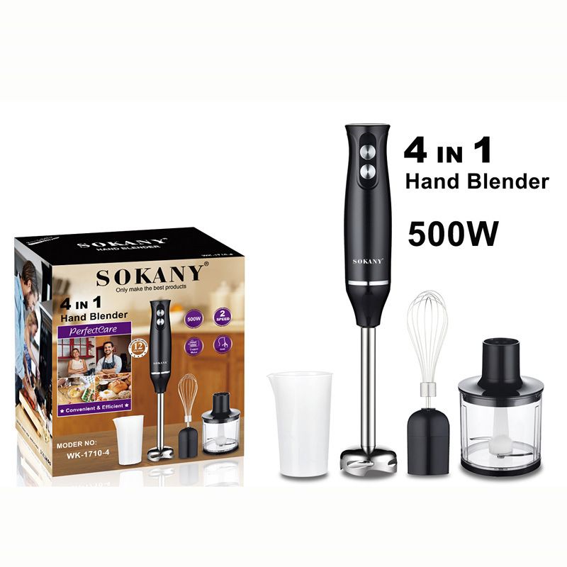4-in-1 Blender Voor Vruchtensap En Koken, Eierklopper, 4-in-1 Huishoudelijke BLENDER Hulpvoedselmachine_voghion.com