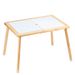 Tavolo da gioco bifacciale in legno per bambini piccoli, con piedini antiscivolo per attività sensoriali al chiuso, tavolo da esterno_voghion.com