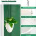 Garden Supplies Lazy D Hanging Plant Pot Automatic Water Absorption Frosted Decorative Hanging Flower Pot Plastic Water Storage Flower Pot_voghion.com