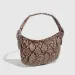 2025 New Adjustable Shoulder Strap Handbag Zipper Dumpling Snake Pattern Underarm Women's Bag Light Luxury_voghion.com