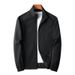 Men's Lightweight Jacket Slim Fit Stand Collar Casual Windbreaker With Multiple Pockets For Spring & Autumn_voghion.com