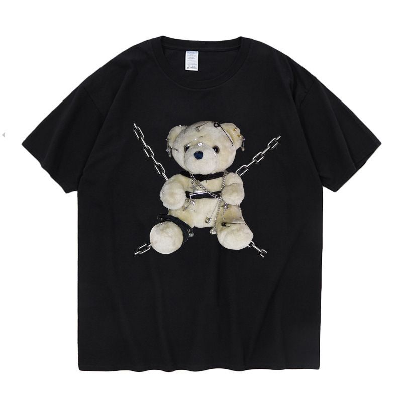 Maglietta da uomo a maniche corte con scollo rotondo, per uomo e donna, in cotone, a maniche corte, per studenti._voghion.com