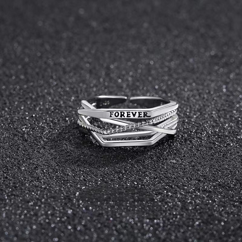 Henggu Herren Offener Ring Persönlichkeit Nische High-End Ins Trend Modeaccessoires Mehrschichtig Einstellbar_voghion.com