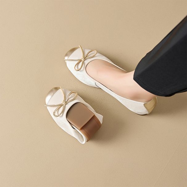 Usnjeni čevlji za prosti čas z jajčnimi zvitki, ženski spomladanski mehki podplat iz ovčje kože, nedrseč podplat iz kravje kože, udobni enojni čevlji_voghion.com