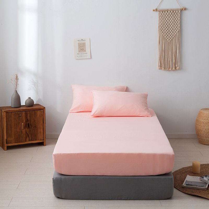 Home Textile Solid Color Mattress Protector_voghion.com
