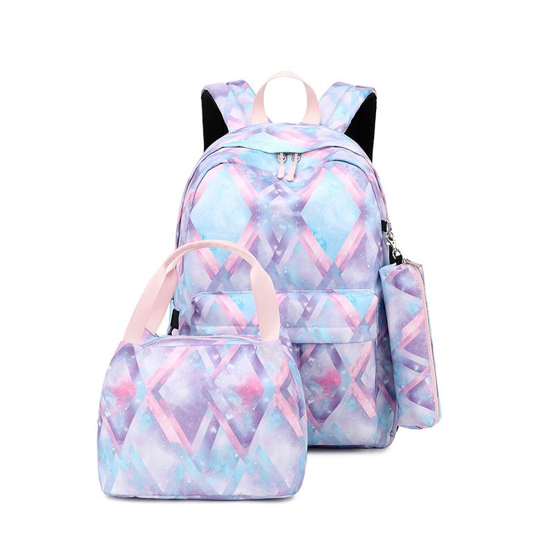 Sacs pour femmes, nouveau sac à dos USB pour femmes, cartable imprimé pour étudiantes, sac à dos d'ordinateur trois pièces, sac mère et enfant_voghion.com