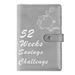 Refillable Notebooks Exclusive 52 Week Savings Challenge 52 Week Challenge Savings Book Cash Savings Book Loose Leaf Book_voghion.com