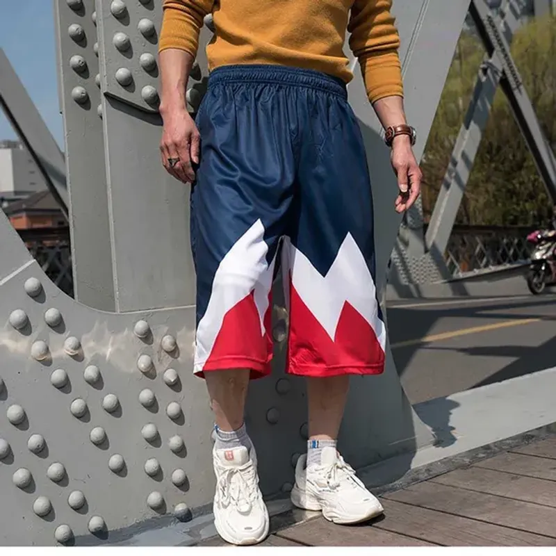 Pantaloncini da uomo Hiphop Sportswear Uomo Casual Plus Size Boardshorts Harem Streetwear Abbigliamento largo e largo T221129_voghion.com