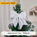 Elegant Christmas Bow Decorations – Premium Fabric Tree & Wall Hangings For Festive Home & Store Displays (White/Pink/Red/Gold/Silver/Champagne)_voghion.com