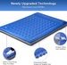 Extra vastag, 2 személyes párna, beépített lábpumpával, vízálló, felfújható hálószőnyeg hátizsákos túrázáshoz, sátorozáshoz, túrázáshoz, hordozható kempingmatrac (sötétkék)_voghion.com