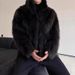 Men’s Faux Fur Coat – Winter Luxury Jacket With Fox & Mink-Like Texture (Black, Double-Breasted, Mid-Length, Vegan-Friendly Outerwear)_voghion.com