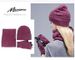 Unisex fleece three-piece thermal suit winter hat scarf touch screen gloves_voghion.com