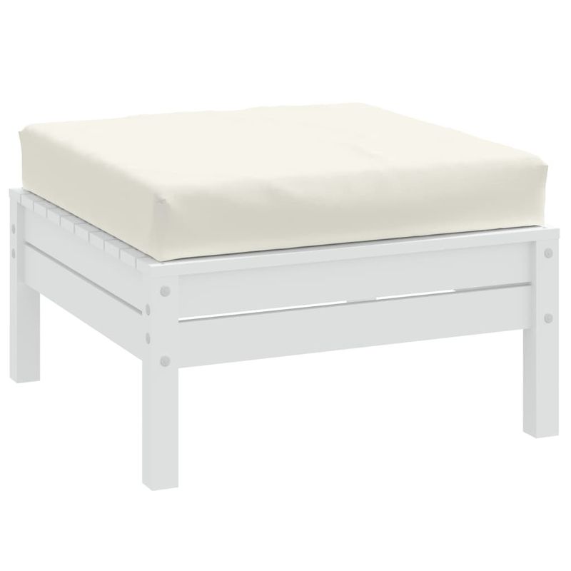Pallet Cushion Melange Cream 23.6"x23.6"x3.9" Fabric_voghion.com