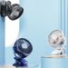 3 Speeds Mini Cooling Fan USB Rechargeable Clip On Desk Baby Stroller Portable_voghion.com