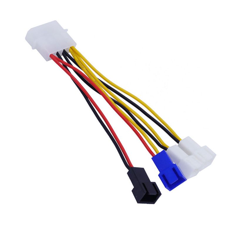 4-in-1 Computer Cooling Fan Power Cable CPU PC Cooler Wire Adapter Connector_voghion.com