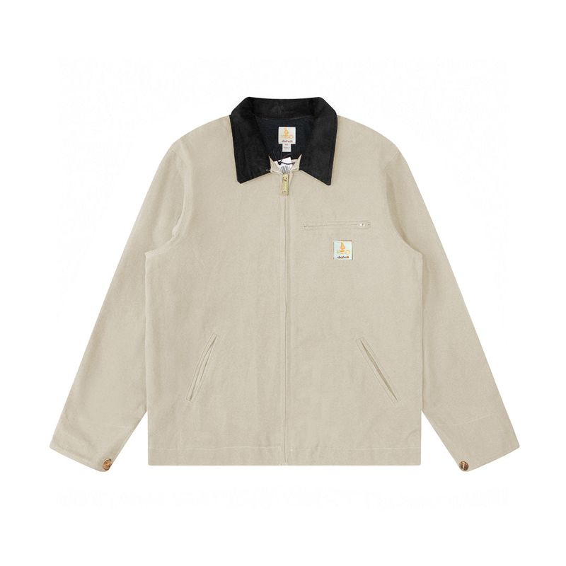 Suitable For All Seasons 2024 Spring And Detroit Jacket American Workwear Canvas Vintage J001 Hunting Autumn Coat For Men_voghion.com