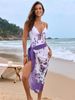 Women's Clothing New Version Printed Swimsuit Shell Edge Swimsuit Flower Bud One Piece Swimsuit Suit_voghion.com